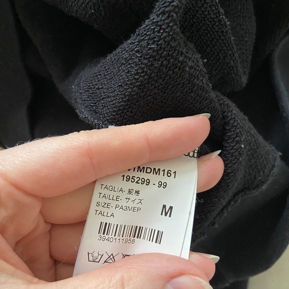 Karl Lagerfeld Paris Black Circle Logo Sweatshirt Jumper UK Size Medium Cotton - Picture 7 of 12